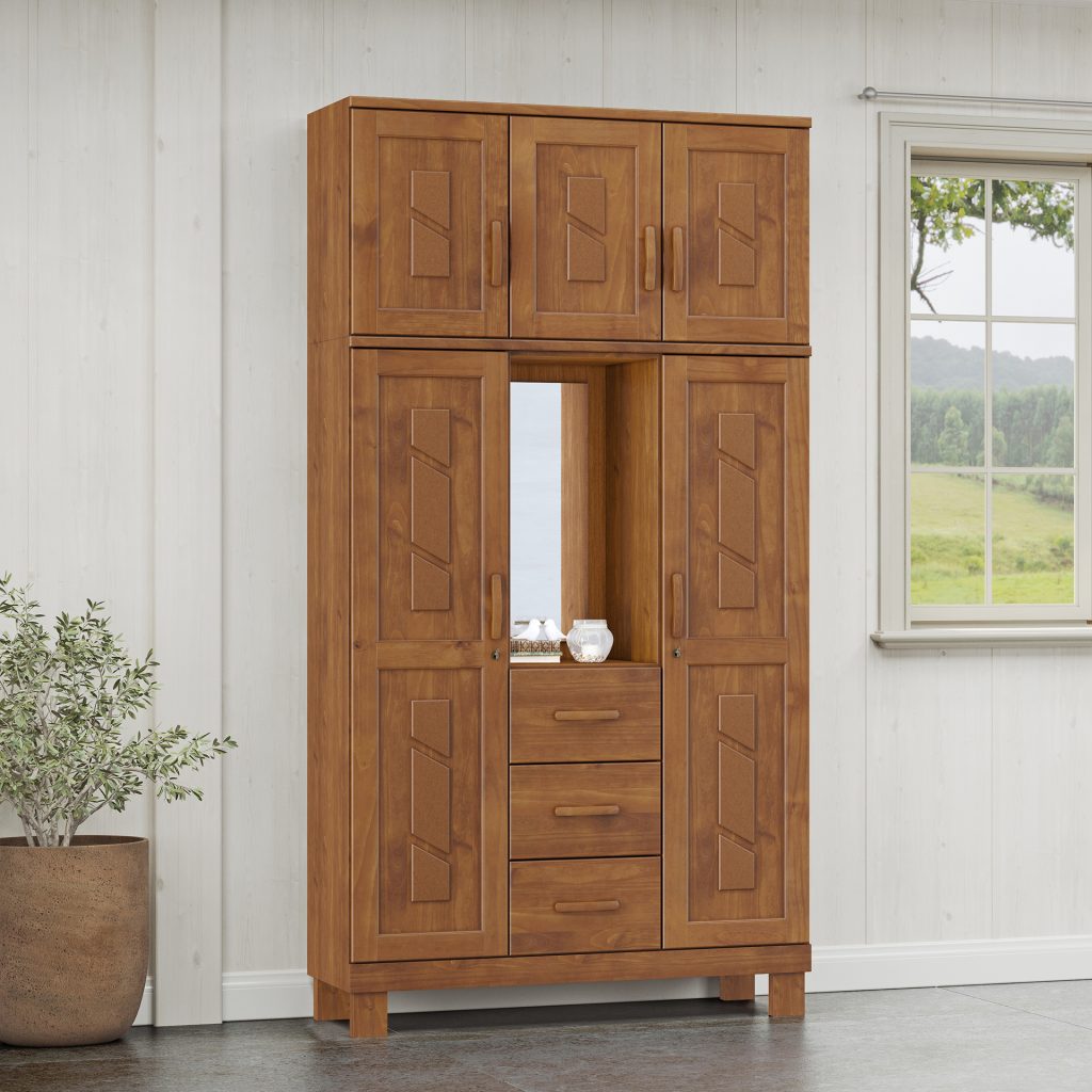 Guarda-Roupa Capelinha 5 Portas 3 Gavetas