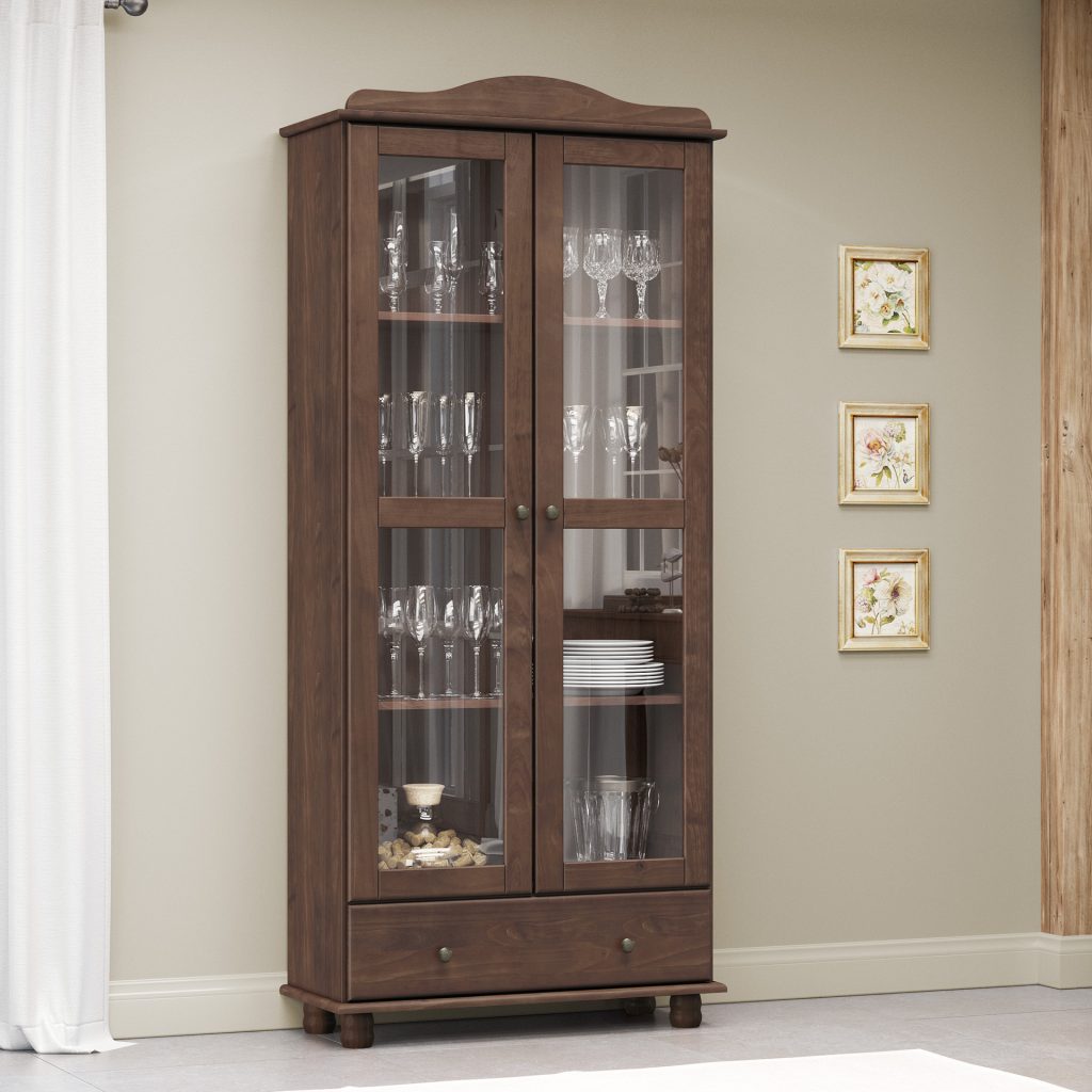 Vitrine 2 Portas 1 Gaveta