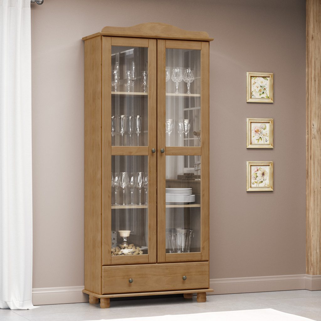 Vitrine 2 Portas 1 Gaveta