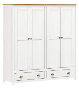 Guarda-Roupa 4 Portas + 2 Gavetas