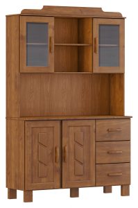 Cristaleira 4 Portas 3 Gavetas