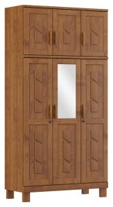 Guarda-Roupa 6 Portas com Espelho