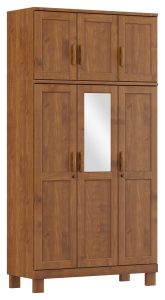 Guarda-Roupa 6 Portas com Espelho