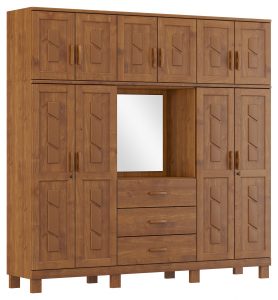 Guarda-Roupa Capelão 10 Portas 3 Gavetas