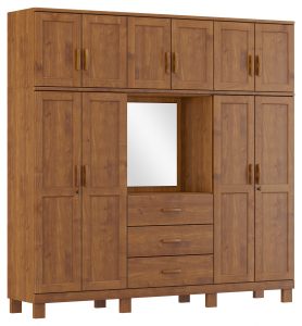 Guarda-Roupa Capelão 10 Portas 3 Gavetas