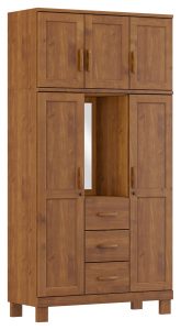 Guarda-Roupa Capelinha 5 Portas 3 Gavetas