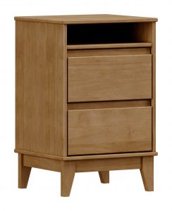 Mesa de Cabeceira 2 Gavetas com Nicho