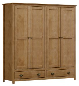 Guarda-Roupa 4 Portas + 2 Gavetas