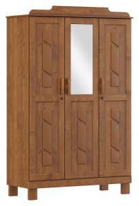 Guarda-Roupa 3 Portas com Espelho
