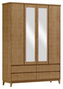 Guarda-Roupa 4 Portas 4 Gavetas