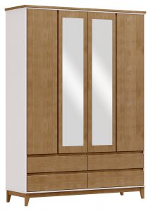 Guarda-Roupa 4 Portas 4 Gavetas