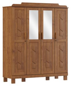 Guarda-Roupa 4 Portas com Espelhos
