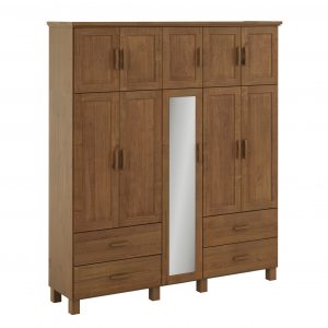 Guarda Roupa Bipartido 10 Portas 4 Gavetas com Espelho