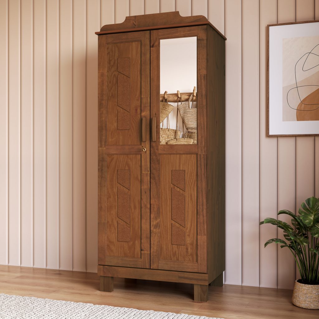 Guarda-Roupa 2 Portas com Espelho