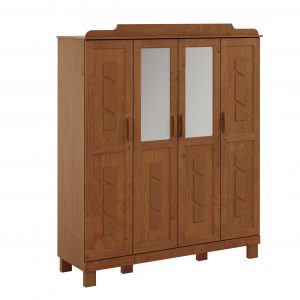 Guarda-Roupa 4 Portas com Espelhos