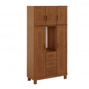 Guarda-Roupa 5 Portas 3 Gavetas Capelinha