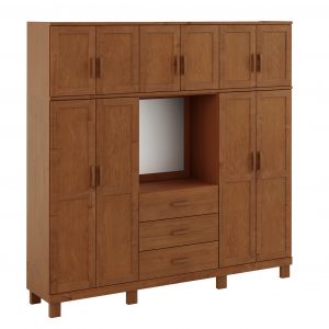 Guarda-Roupa 10 Portas 3 Gavetas Capelão