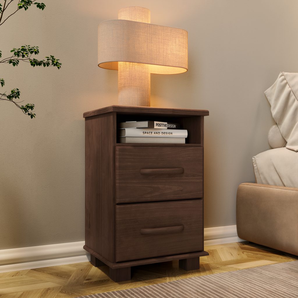 Mesa de Cabeceira 2 Gavetas