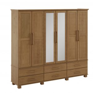 Guarda-Roupa Bipartido 6 Portas 6 Gavetas