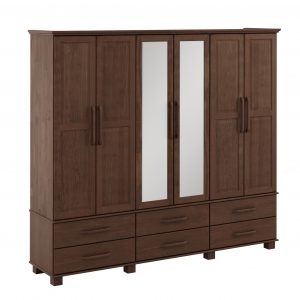 Guarda-Roupa Bipartido 6 Portas 6 Gavetas