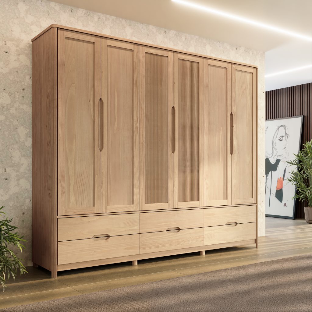 Guarda-Roupa 6 Portas 6 Gavetas