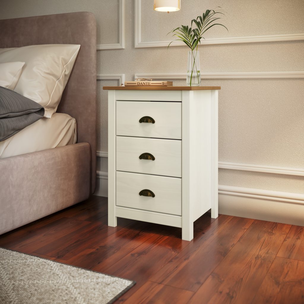 Mesa de Cabeceira 3 Gavetas