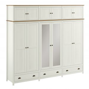 Guarda-Roupa Bipartido 12 Portas 3 Gavetas