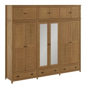 Guarda-Roupa Bipartido 12 Portas 3 Gavetas